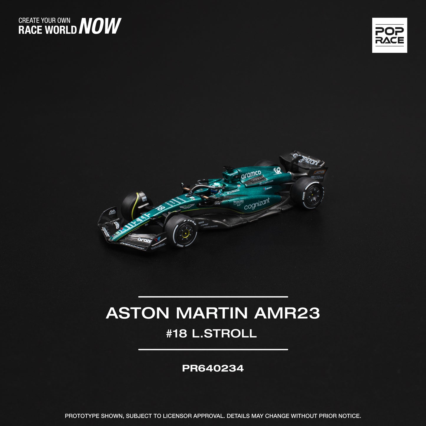 (Pre-Order) (PR640234) ASTON MARTIN AMR23 F1 #18 L. STROLLL