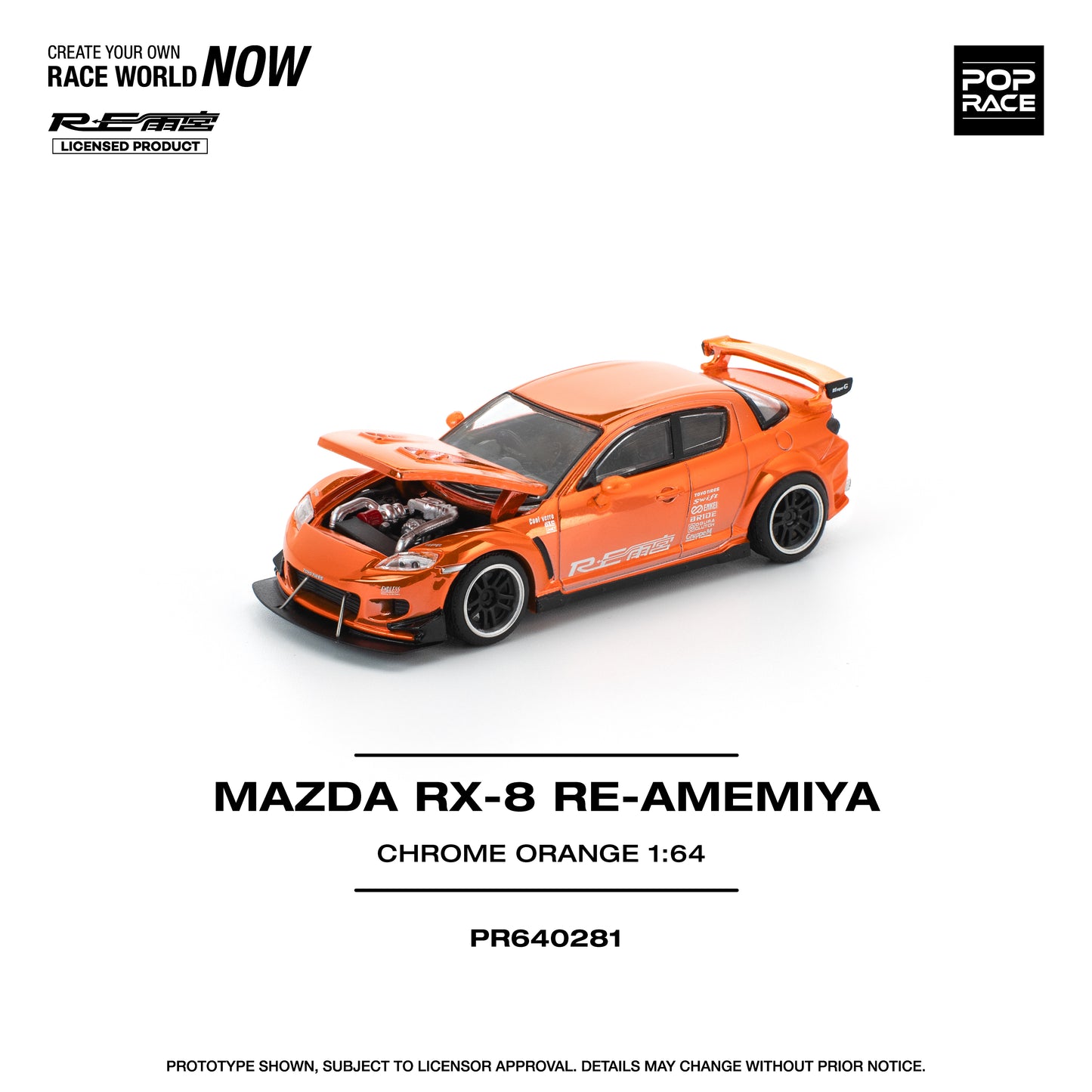 (Pre-Order) (PR640281) - MAZDA RX-8 RE-AMEMIYA - CHROME ORANGE