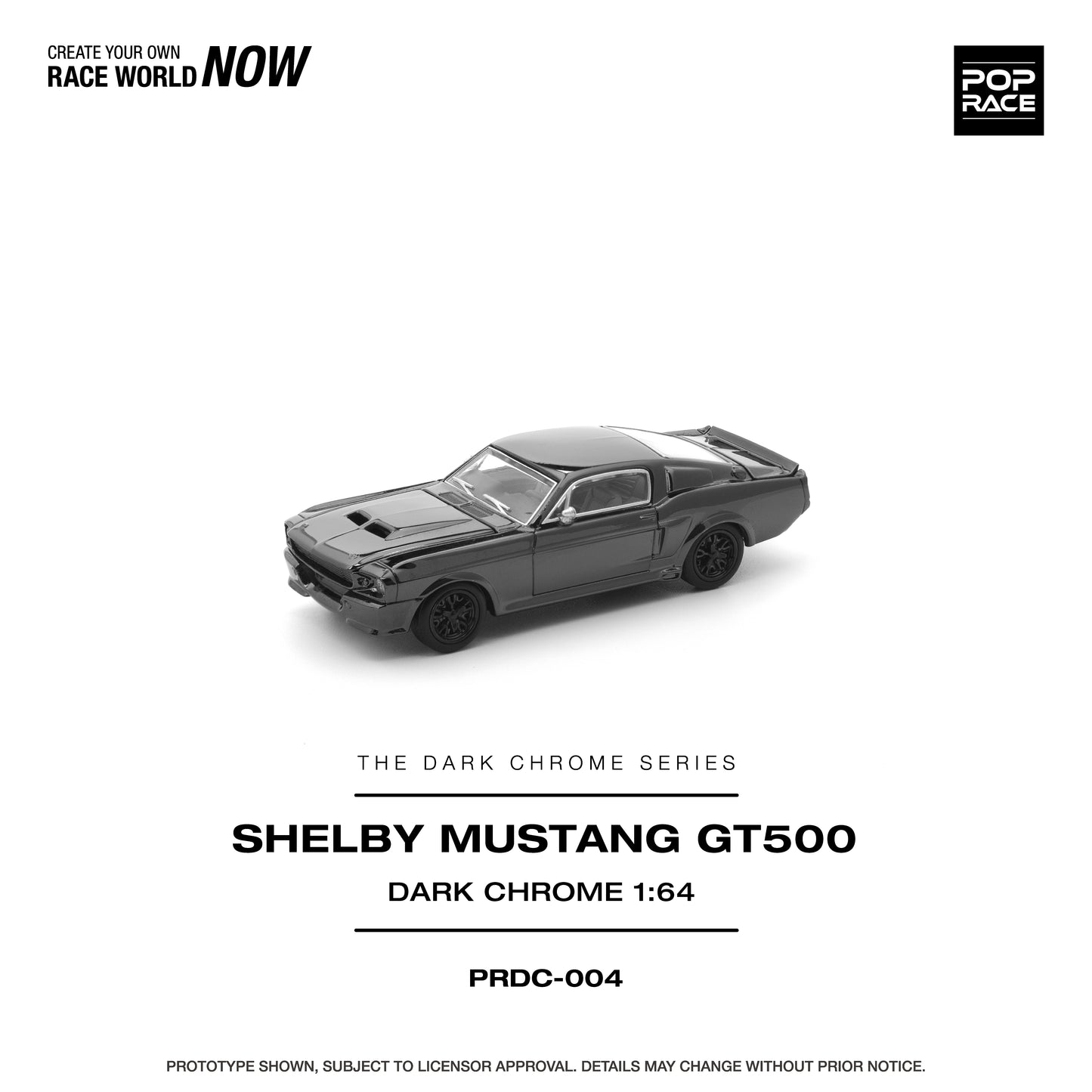 Pre-Order) (PRDC004) SHELBY MUSTANG GT500 DARK CHROME