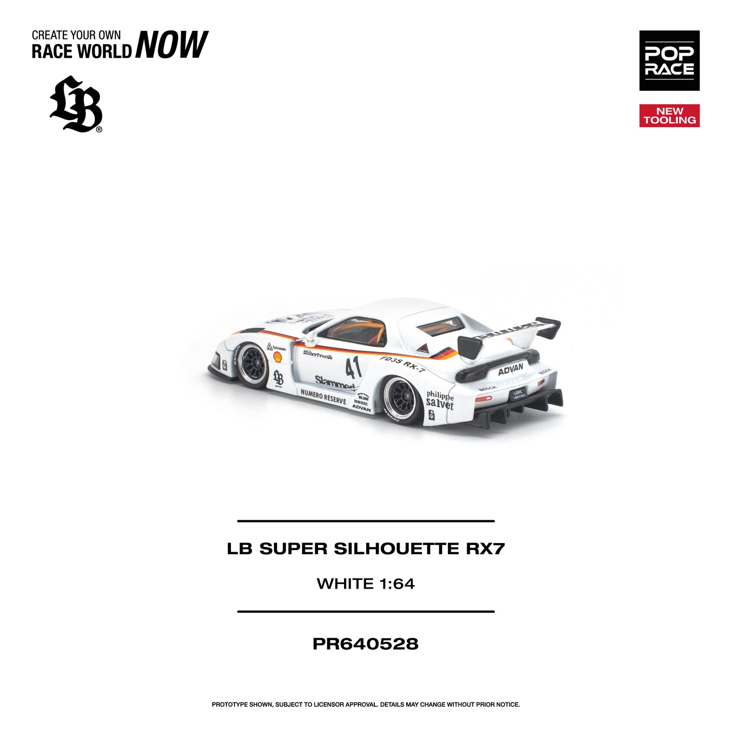 (Pre-Order) (PR640528) LB SUPER SILHOUETTE RX7 (FD3S) - WHITE
