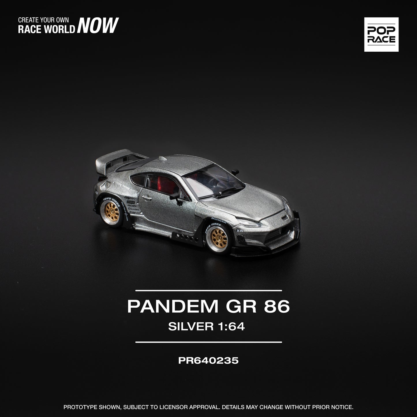 (Pre-Order)PR640235 PANDEM GR86 - SILVER (NEW TOOLING)