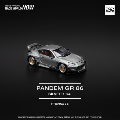 (Pre-Order)PR640235 PANDEM GR86 - SILVER (NEW TOOLING)