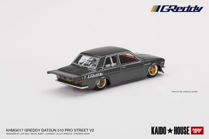 (KHMG017) Datsun 510 Pro Street GREDDY Gun Metal Grey