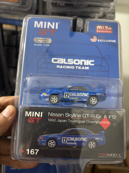 (MGT00167-BL) Nissan Skyline GT-R (R32) Gr. A #12 Calsonic 1992 (Blister Version)