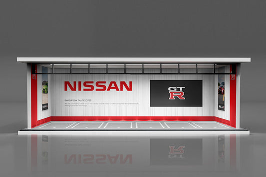 (MO914008) MoreArt 1:64 Nissan - Lighted Assembled Scene