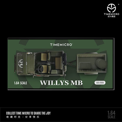 (TM643702-2) TimeMicro 1:64 - Willys Trailer Version
