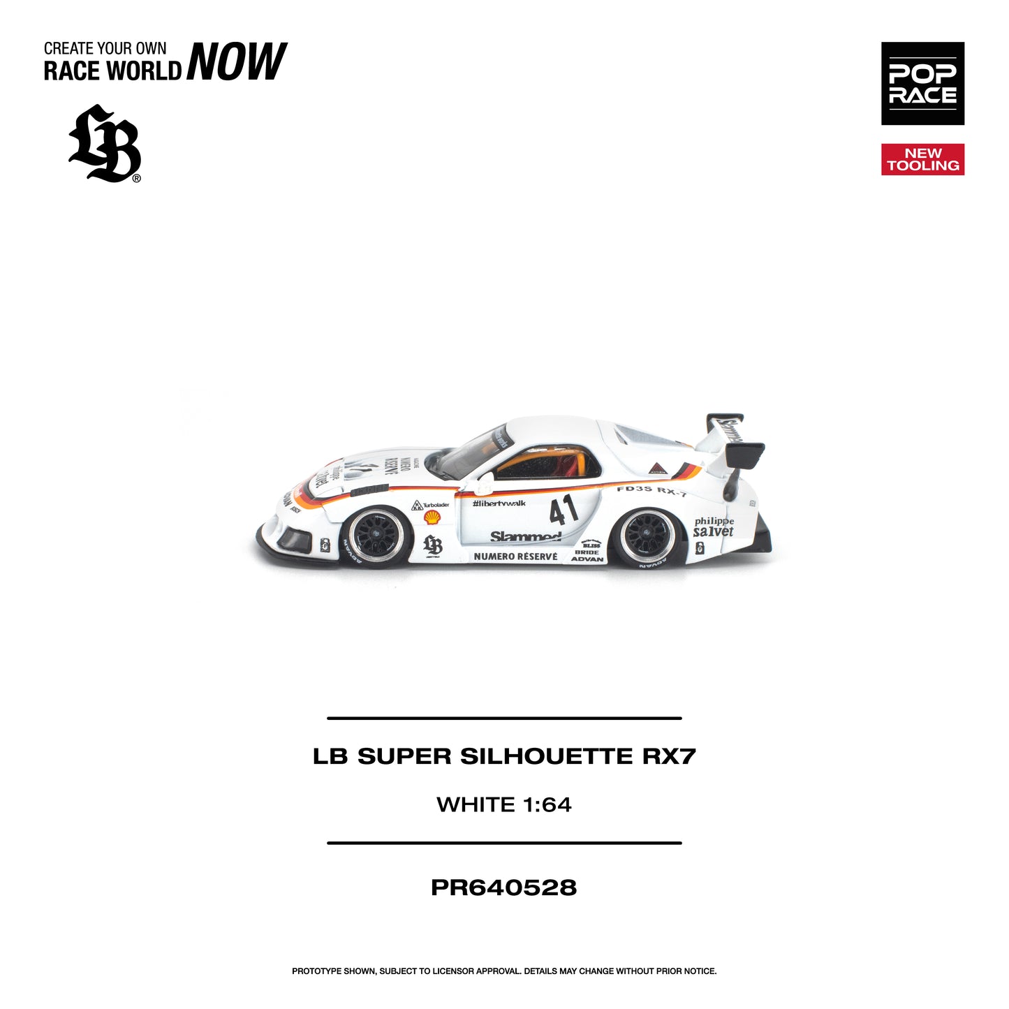 (Pre-Order) (PR640528) LB SUPER SILHOUETTE RX7 (FD3S) - WHITE