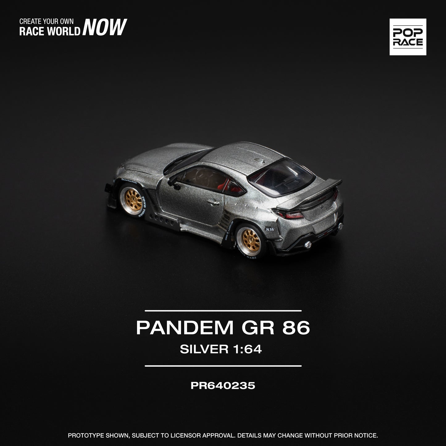 (Pre-Order)PR640235 PANDEM GR86 - SILVER (NEW TOOLING)
