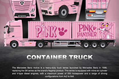 (CC646734) Mercedes-Benz Actros Container Truck - Pink Panther Livery