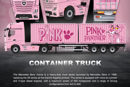 (CC646734) Mercedes-Benz Actros Container Truck - Pink Panther Livery