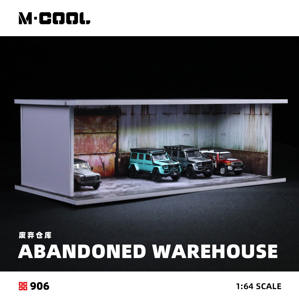 (MC914906) M·COOL 1:64 B-Abandoned Warehouse Assembly Scene-with Lighting