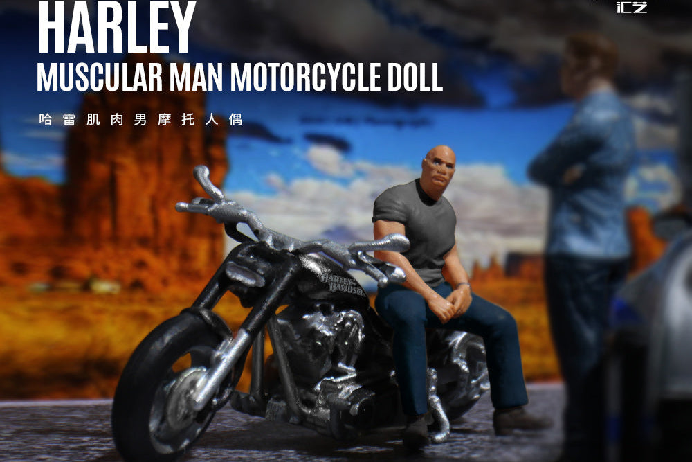 (MO222190) MoreArt 1:64 Harley-Davidson Muscle Motorcycle Figure