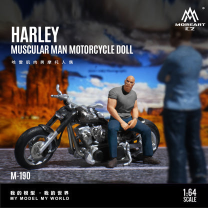 (MO222190) MoreArt 1:64 Harley-Davidson Muscle Motorcycle Figure