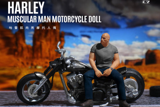 (MO222190) MoreArt 1:64 Harley-Davidson Muscle Motorcycle Figure