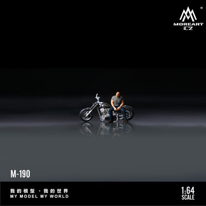 (MO222190) MoreArt 1:64 Harley-Davidson Muscle Motorcycle Figure