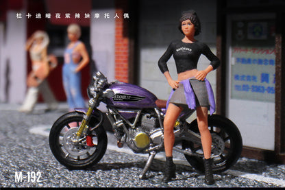 (MO222192) - Ducati Dark Purple Motorcycle Figure