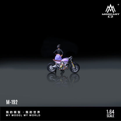 (MO222192) - Ducati Dark Purple Motorcycle Figure