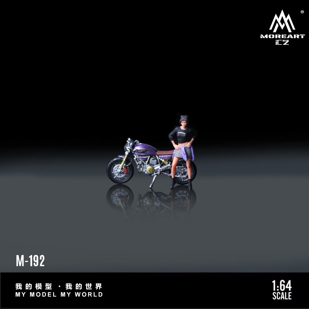 (MO222192) - Ducati Dark Purple Motorcycle Figure
