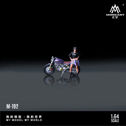 (MO222192) - Ducati Dark Purple Motorcycle Figure