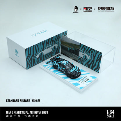 Modernart x Shepwell x Senseorgan - (MD647312) Porsche 911 CUP Gray & Blue #22 (AIT release)