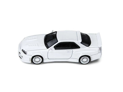 (TM648402) TimeMicro × PSC DESIGN - Nissan R34 "Smilodon"  White (Engineer Edition)