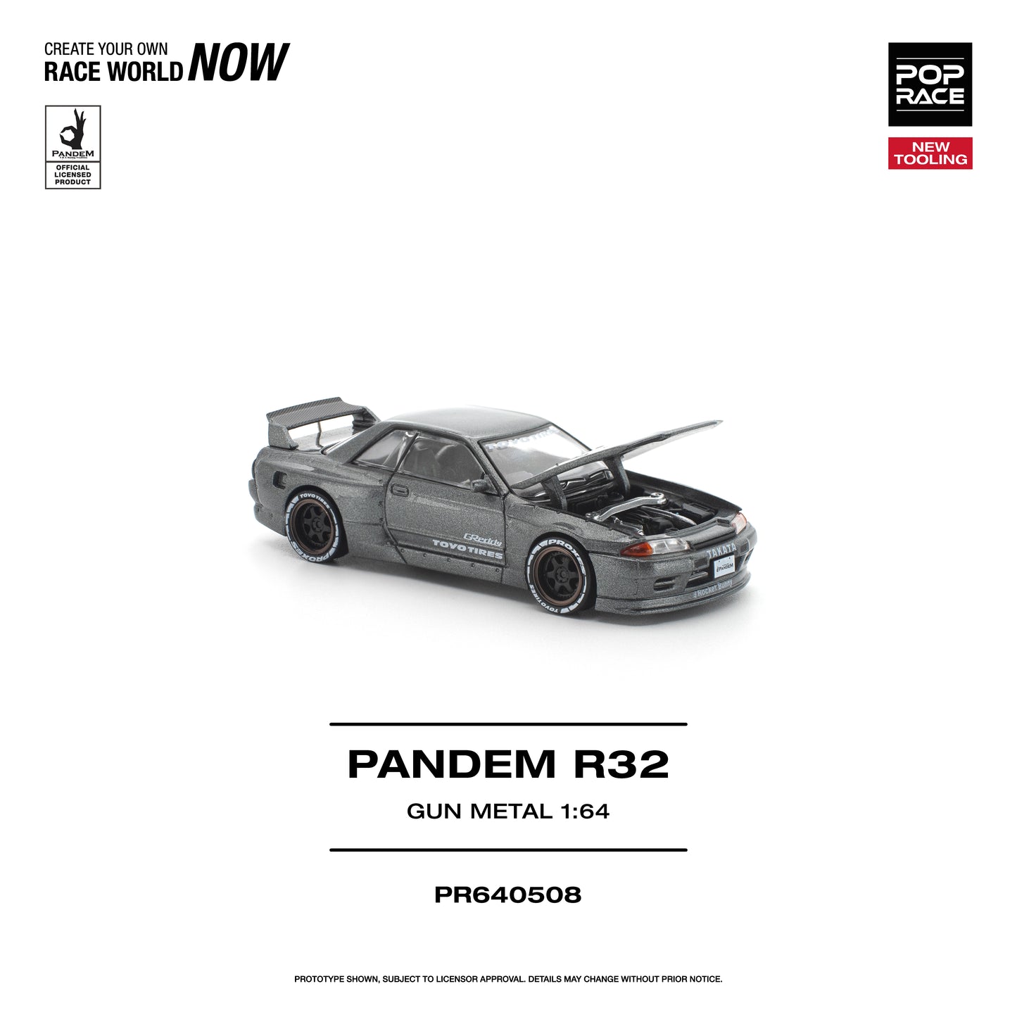 (Pre-Order) (PR640508) PANDEM R32 - GUN METAL