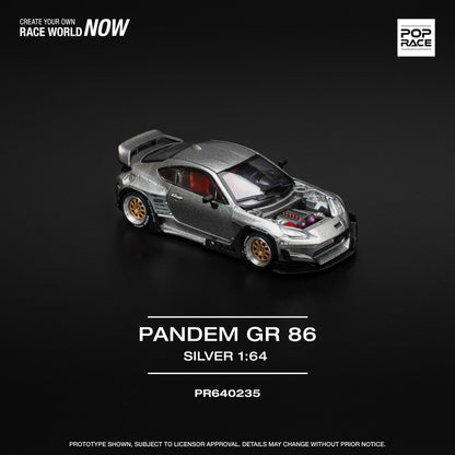 (Pre-Order)PR640235 PANDEM GR86 - SILVER (NEW TOOLING)