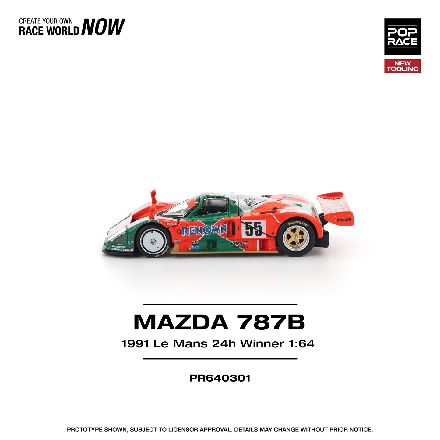(Pre-Order) (PR640301) MAZDA 787B 1991 LE MANS 24H WINNER
