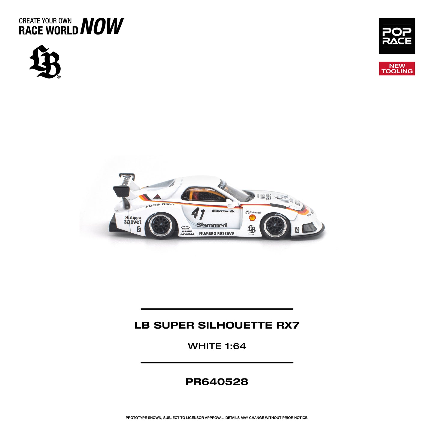 (Pre-Order) (PR640528) LB SUPER SILHOUETTE RX7 (FD3S) - WHITE