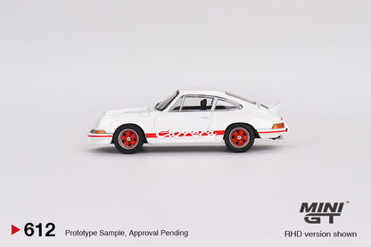(MGT00612) Mini GT Porsche 911 Carrera RS 2.7 - Grand Prix White with Red Livery