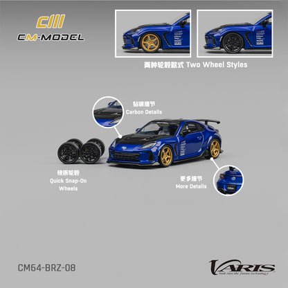 (Pre-Order) (CM64-BRZ-08) Subaru BRZ Varis Widebody - Blue