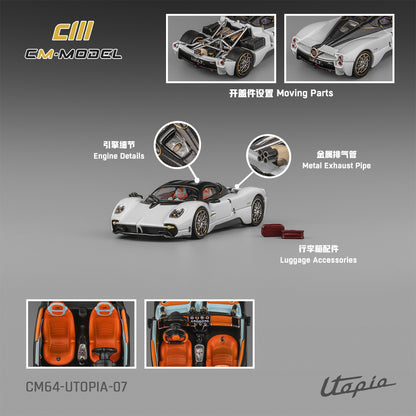 (Pre-Order) (CM64-Utopia-07) Pagani Utopia Pearl White