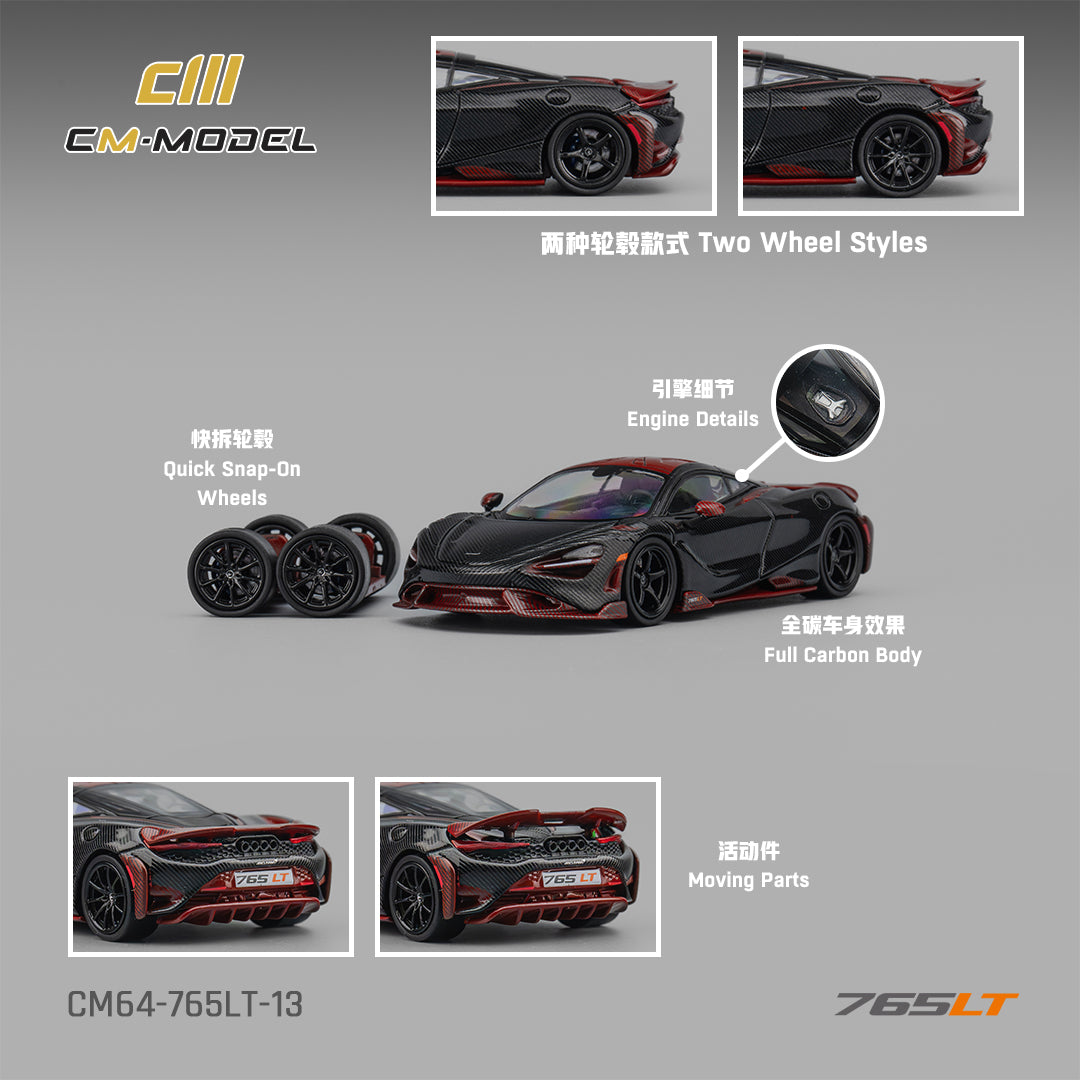 (Pre-Order)(CM64-765LT-13) Mclaren 765LT Full Carbon