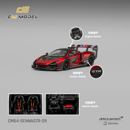 (Pre-Order)(CM64-SennaGTR-09) Mclaren SennaGTR (Metallic Red)