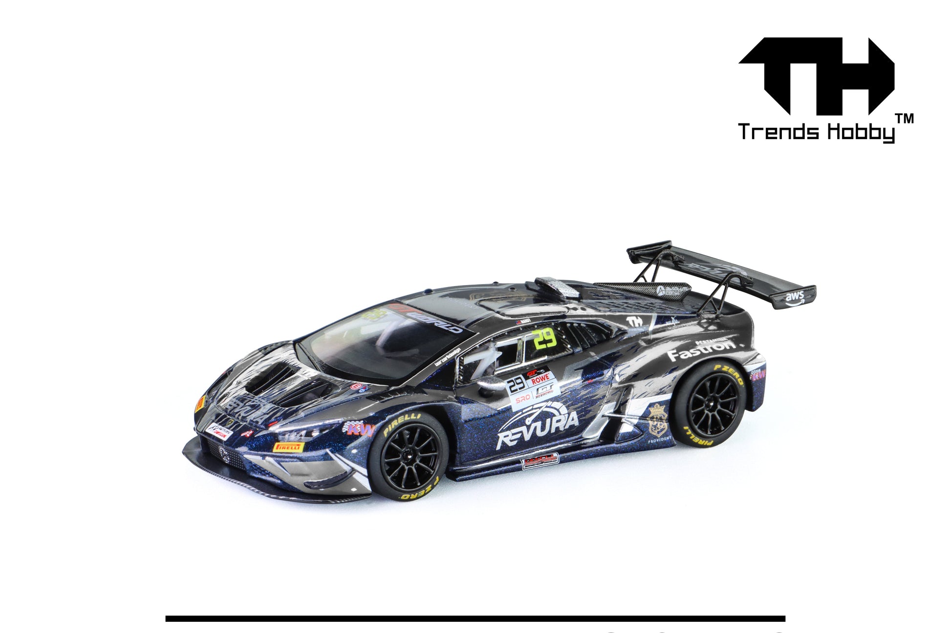 Lamborghini Huracan GT3 Evo 2 by Trends Ho241083(P) Trends Hobby Lamborghini Huracán GT3 EVO GTWCA Malaysia 2026 #29 - 1:64 Scale Diecast