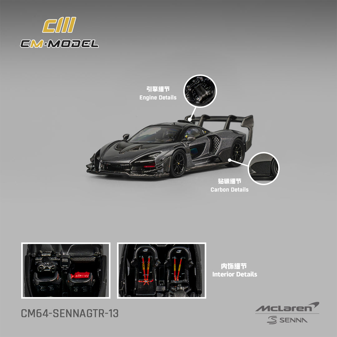 (CM64-SennaGTR-13) Mclaren SennaGTR - Dark Gray