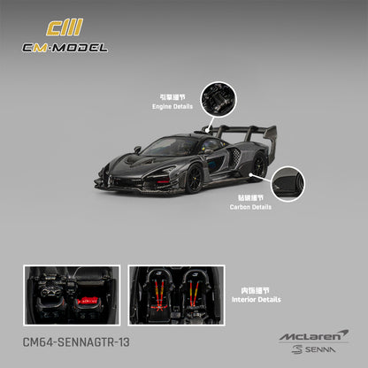 (CM64-SennaGTR-13) Mclaren SennaGTR - Dark Gray
