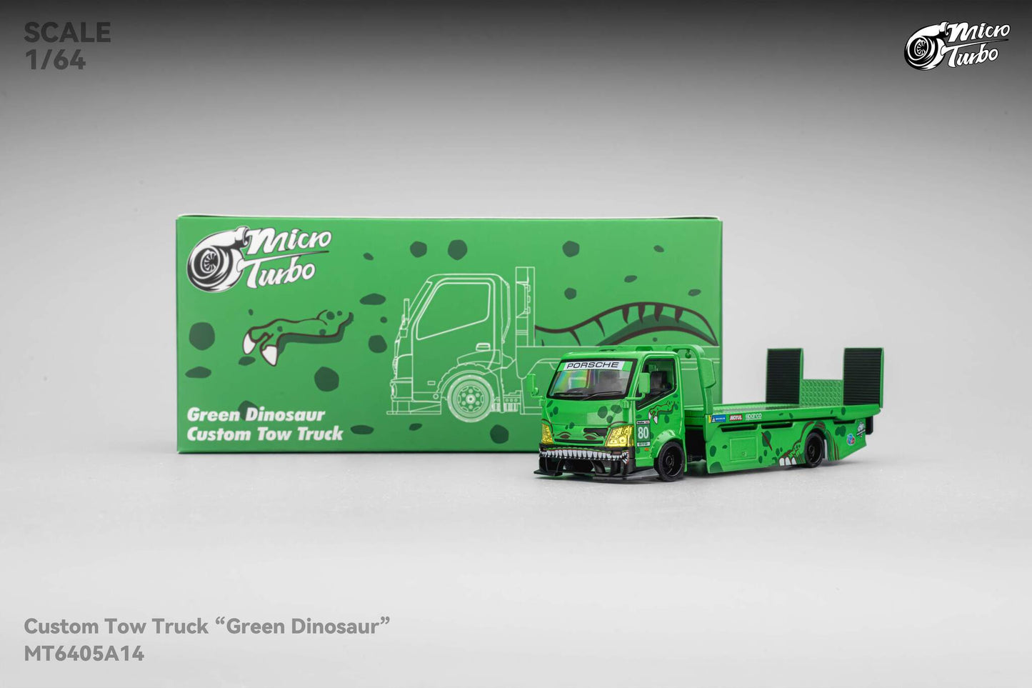 (MT6405A14) Microturbo Custom Hauler - Green Dino (Rexy)