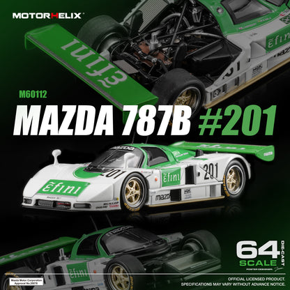 (Pre-Order) (M60112) Motorhelix Mazda 787B #201 (Efini Livery)