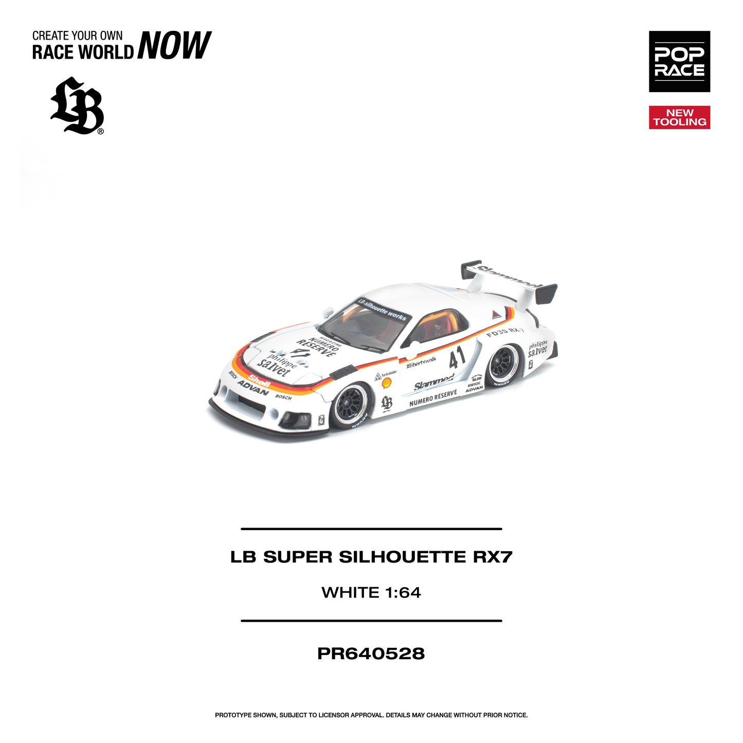 (Pre-Order) (PR640528) LB SUPER SILHOUETTE RX7 (FD3S) - WHITE