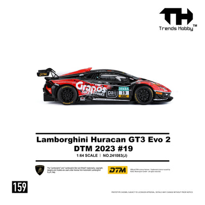 (Pre-Order) Trends Hobby 1/64 241083(J) Trends Hobby 1/64 Lamborghini Huracán GT3 EVO 2 DTM 2023 #19
