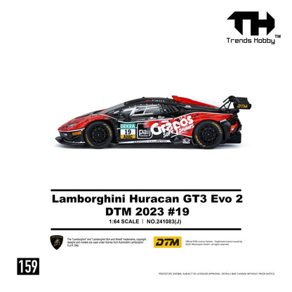 (Pre-Order) Trends Hobby 1/64 241083(J) Trends Hobby 1/64 Lamborghini Huracán GT3 EVO 2 DTM 2023 #19