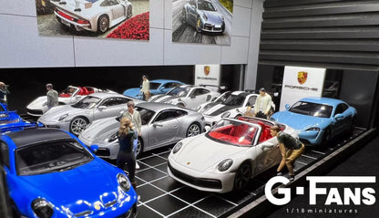 (710031) - G-Fans 1:64 Porsche Diorama