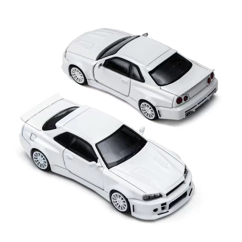 (TM648402) TimeMicro × PSC DESIGN - Nissan R34 "Smilodon"  White (Engineer Edition)