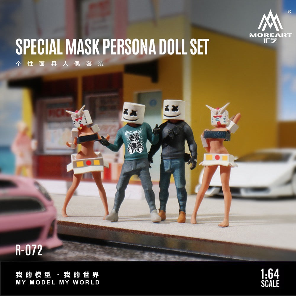 (Pre-Order) (MO223072) Personalised Mask Figure Set Resin