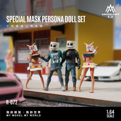 (Pre-Order) (MO223072) Personalised Mask Figure Set Resin