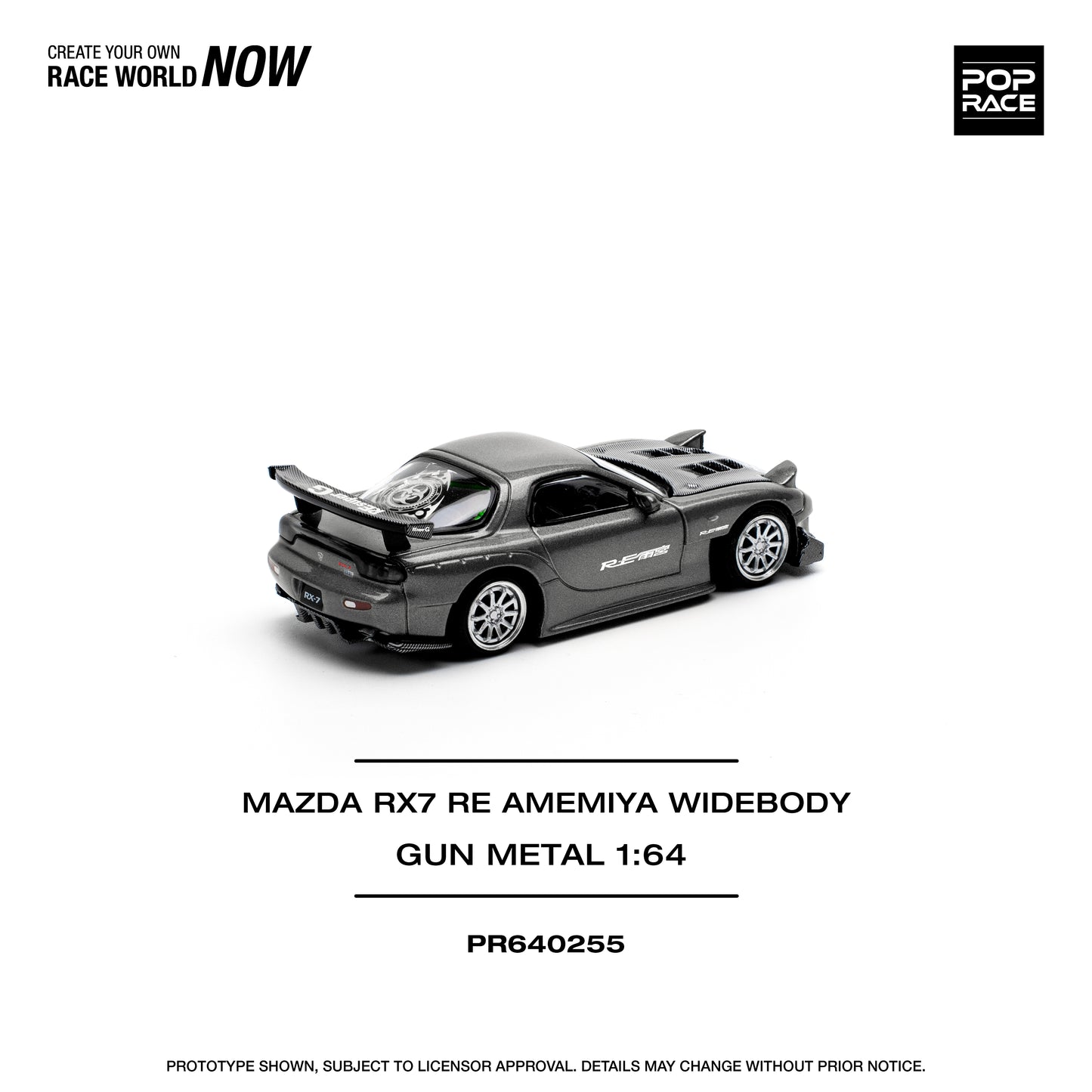 (PR640255) MAZDA RX7 RE-AMEMIYA - GUN METAL