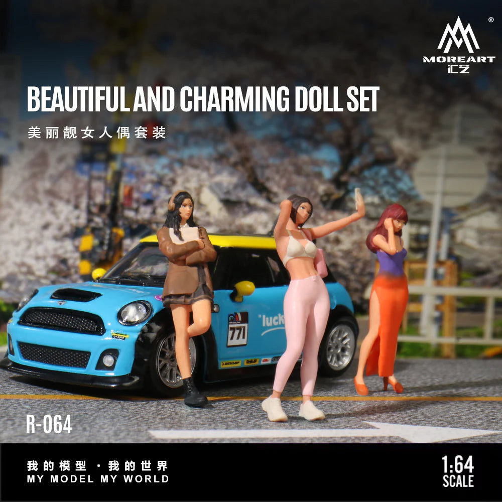 (MO223064) Beautiful Girl Doll Set (Resin)