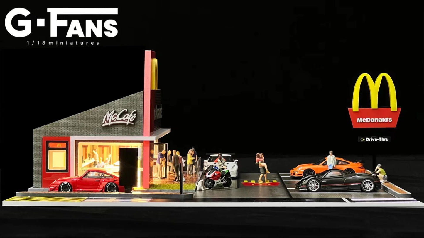 (710033) - G-Fans 1:64 McDonald's Building Diorama
