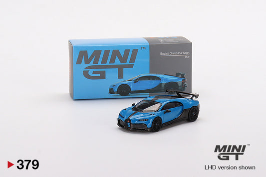 (MGT00379-BL) Bugatti Chiron Pur Sport Blue (Blister version)